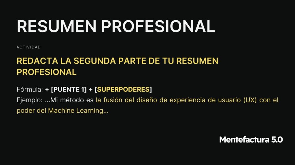 Empleabilidad 5.0 - Resumen Profesional 2